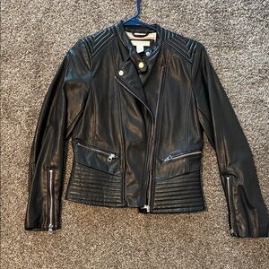 H&M Black Leather Moto Jacket
